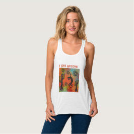 CAMISETA CON TIRANTES ARTE SUROESTE