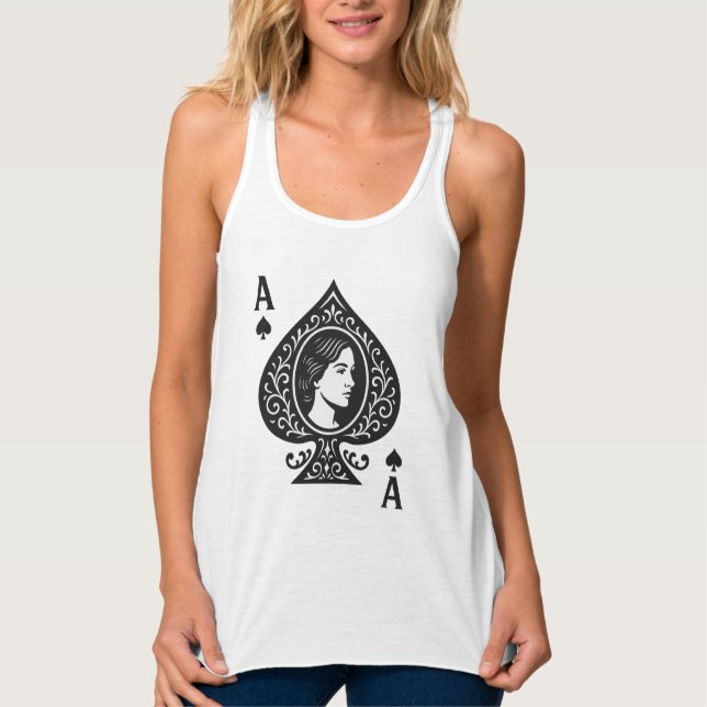 Camiseta Con Tirantes As de espadas — Emblema de Lady Cameo Filigree (Anverso)