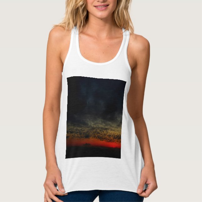 Camiseta Con Tirantes Atardecer antes de la tormenta (Anverso)