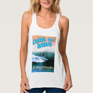 Camiseta Con Tirantes Atrapa la ola - Paraíso de surf