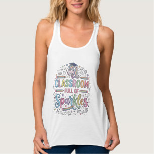 Camiseta Con Tirantes Aula de unicornios llena de purpurina Merch origin
