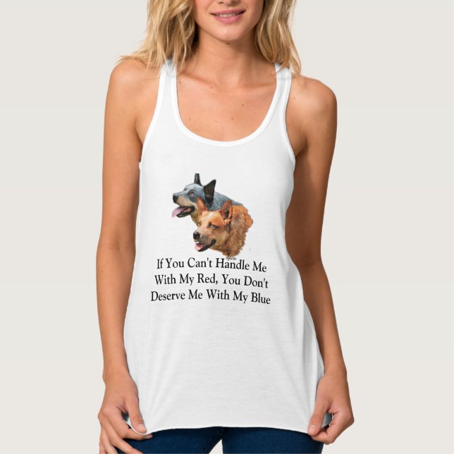 Camiseta Con Tirantes Australian Cattle Dogs (Anverso)