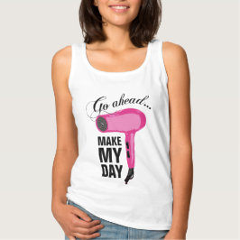 Camiseta Con Tirantes Avanzar Hacer Mi Día - Secador De Golpes Rosados