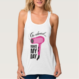 Camiseta Con Tirantes Avanzar Hacer Mi Día - Secador De Golpes Rosados