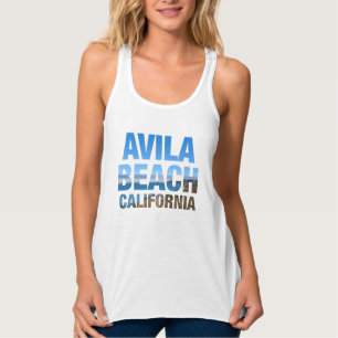 Camiseta Con Tirantes Avila Beach Vacaciones de Mujeres en California