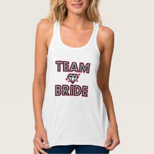 Camiseta Con Tirantes Bachelorette femenina graciosa de Team Bride Bride