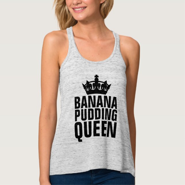 CAMISETA CON TIRANTES BANANA PUDDING QUEEN T-SHIRTS (Anverso)