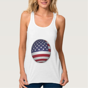 CAMISETA CON TIRANTES BANDERA AMERICANA