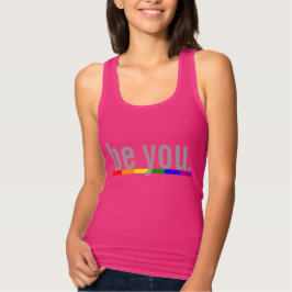 Camiseta Con Tirantes Bandera arcoiris del orgullo gay, seas tú