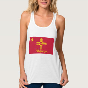 Camiseta Con Tirantes Bandera de Albuquerque (Nuevo México)