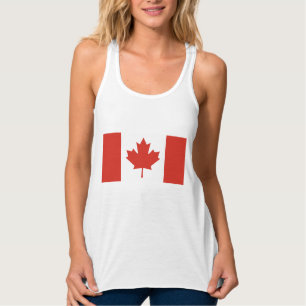 Camiseta Con Tirantes Bandera de Canadá (Hoja de Arce) (Canadá)