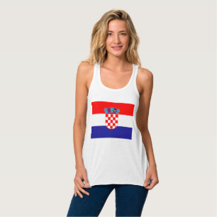 Camiseta Con Tirantes Bandera de Croacia