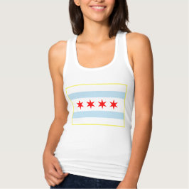 Camiseta Con Tirantes Bandera de Cute Chicago