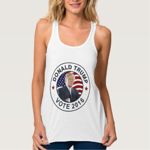 Camiseta Con Tirantes Bandera de Donald Trump los E.E.U.U.