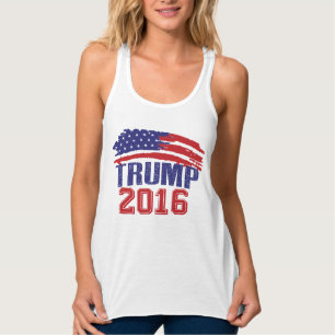 Camiseta Con Tirantes Bandera de Donald Trump los E.E.U.U.
