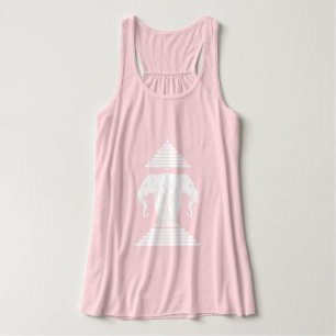 Camiseta Con Tirantes Bandera de Erawan Three Heheed Elephant Lao/Laos