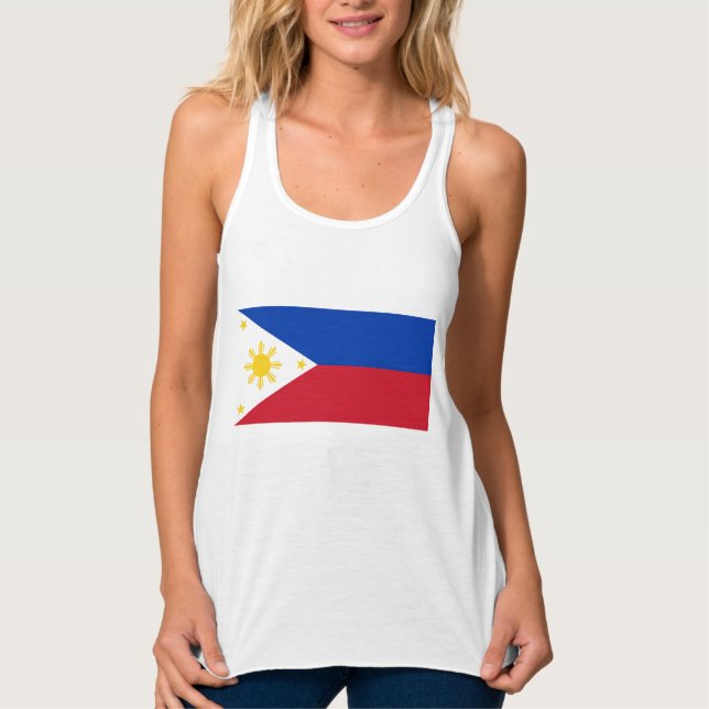 Camiseta Con Tirantes Bandera de Filipinas (Anverso)