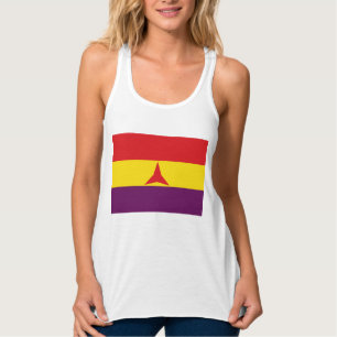 Camiseta Con Tirantes Bandera de las Brigadas Internacionales (Guerra Ci