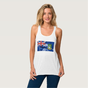 Camiseta Con Tirantes Bandera de las Islas Vírgenes Británicas