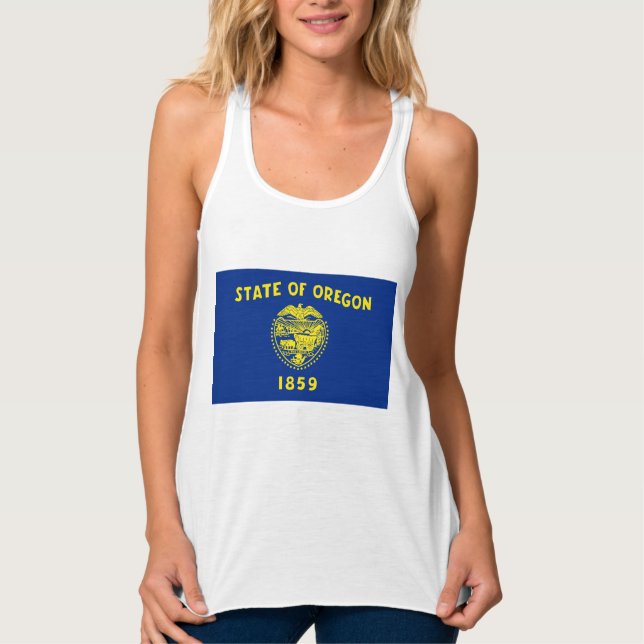 Camiseta Con Tirantes Bandera de Oregón (Anverso)
