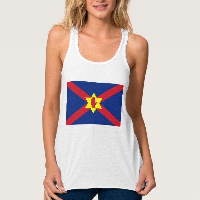 Camiseta Con Tirantes Bandera de Ulster Nation (Irlanda del Norte) (Anverso)