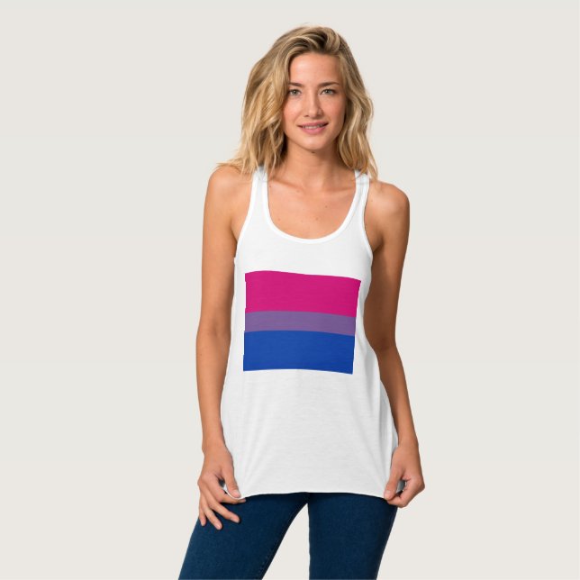 Camiseta Con Tirantes Bandera del Orgullo Bisexual (Anverso completo)