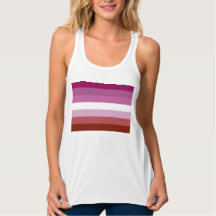 Camiseta Con Tirantes bandera del orgullo lésbico femenino de SlipperyJo