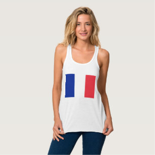 Camiseta Con Tirantes Bandera francesa (Francia)