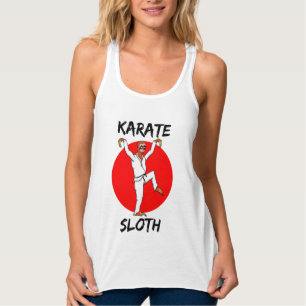 Camiseta Con Tirantes Bandera japonesa de Sloth Doth Karate