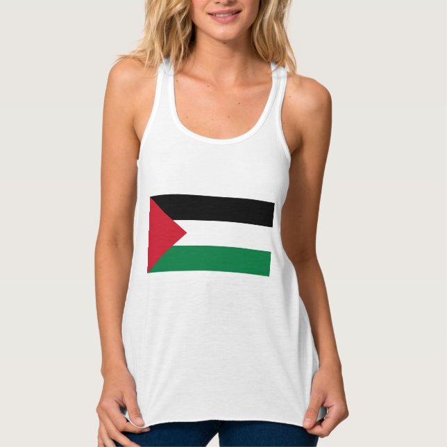 Camiseta Con Tirantes Bandera palestina (Palestina) (Anverso)