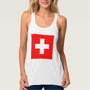 Camiseta Con Tirantes Bandera suiza (Suiza)