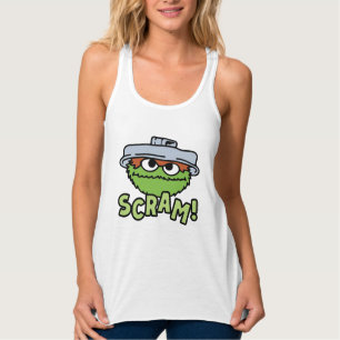 Camiseta Con Tirantes Barrio Sésamo Oscar el Grouch Scram!