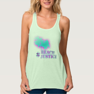 Camiseta Con Tirantes #BEACHJUSTICE Retro Tank Damas