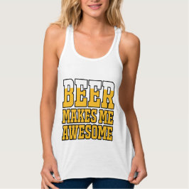Camiseta Con Tirantes Beer makes me awesome