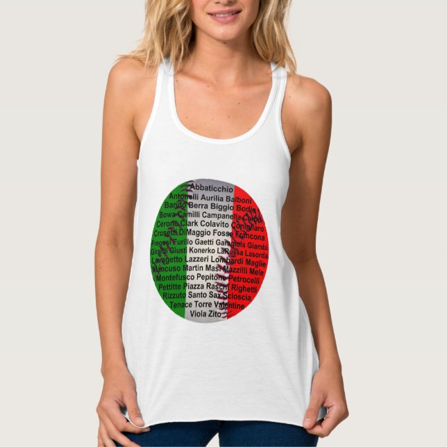Camiseta Con Tirantes Béisbol De Estados Unidos Italiano (Anverso)
