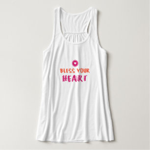 Camiseta Con Tirantes Bendice el corazón de la florida cucharada de Race