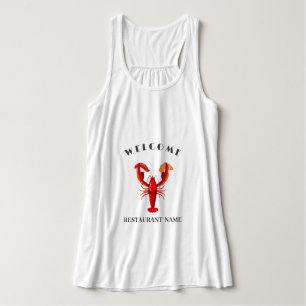Camiseta Con Tirantes bienvenida Lobster sushi mariscos Nombre del merca