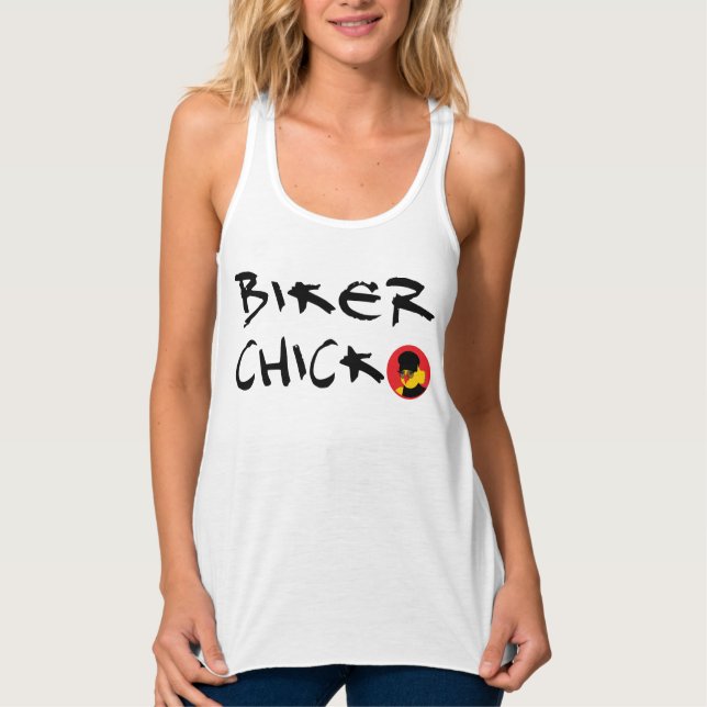 CAMISETA CON TIRANTES BIKER CHICK (Anverso)