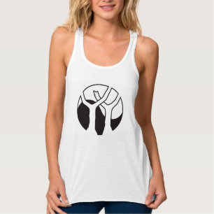 Camiseta Con Tirantes Blanco de encargo del tanque de las mujeres