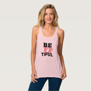 Camiseta Con Tirantes Blanco gráfico BE U TIFUL MUJERES Novia