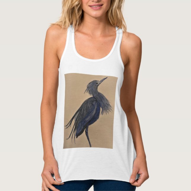 Camiseta Con Tirantes Blue Heron (Anverso)