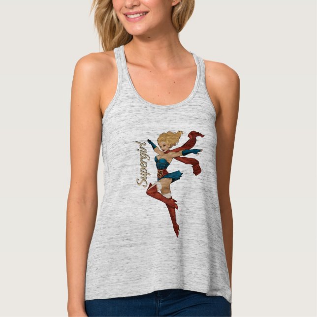 Camiseta Con Tirantes Bomba de superchica (Anverso)