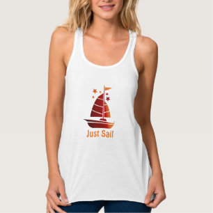 Camiseta Con Tirantes Bonito "Just Sail"