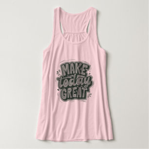 Camiseta Con Tirantes Bonito y texto atractivo genial y motivador rosa m