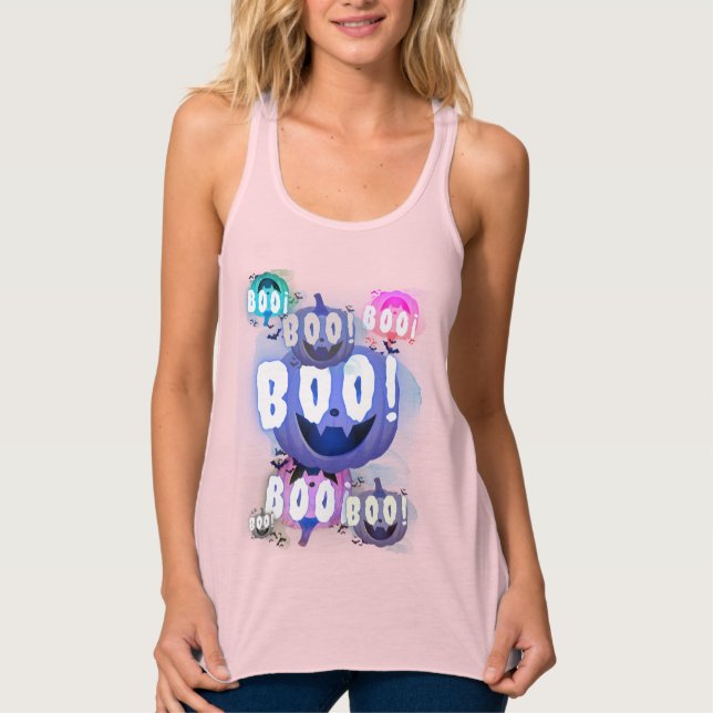 Camiseta Con Tirantes ¡Boo! (Anverso)