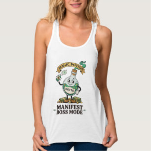 Camiseta Con Tirantes Botto Manifest Modo Jefe Retro Cartoon de los años