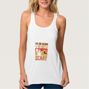 Camiseta Con Tirantes Bruja de Halloween Asustadiza Diseño de Casa Embru