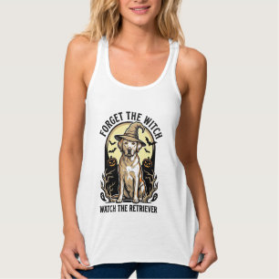 Camiseta Con Tirantes Bruja Labrador de Halloween Perro Retriever Vintag