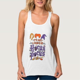Camiseta Con Tirantes Brujería de Halloween Caldero de Brujas Escoba Gat