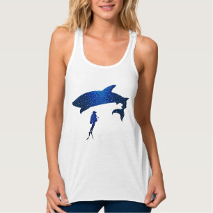 Camiseta Con Tirantes Buceo del tiburón